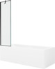 Vaba paigaldusega ristkülikukujuline vann Mexen Cubik 550317070X9505007070, 170 x 70 cm, valge musta mustriga