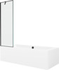 Vann Mexen Cube 550518080X9506007070, 180 x 80 x 39 cm, ristkülik, läbipaistev/valge