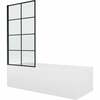 Vaba paigaldusega vann Mexen Vega 550117070X9307017077, 170 x 70 cm, valge, klaasist seinaga
