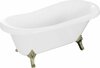Vaba paigaldusega vann Mexen Retro, 53251707500-50, 170 x 75 cm, valge kuldsete jalgadega