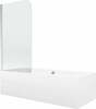 Vaba paigaldusega vann Mexen Cube 550517080X9008010100, 170 x 80 x 40 cm, valge, klaasseinaga
