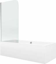 Vaba paigaldusega vann Mexen Cube 550517080X9008010100, 170 x 80 x 40 cm, valge, klaasseinaga