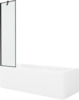 Vann Mexen Cubik 550315070X9505007070, 150 x 70 x 40 cm, valge, klaasseinaga