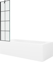 Vann seinaga Mexen Vega 550118080X9505007077, 180 x 80 x 40 cm, valge/must