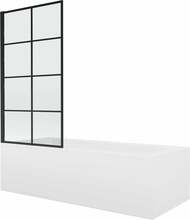 Vaba paigaldusega vann Mexen Vega 550116070X9307007077, 160 x 70 x 40 cm, valge/must, seinaga