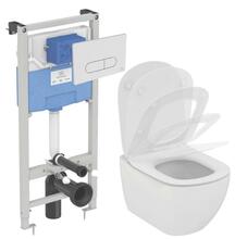 Riputatav WC-pott Ideal Standard Tesi AquaBlade koos seinaraamiga ProSys 120M R030501, kroom
