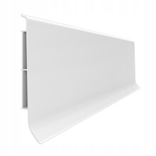 Põrandaliist VOX Linela Slim (401), 200 x 8 x 1,6 cm, valge