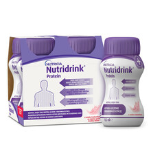 Nutridrink Protein, maasikamaitseline, 4 tk x 125 ml