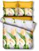 Voodipesukomplekt DecoKing Emerald Cleo, 155 x 220 cm, 1 x 80 x 80 cm, kollane/roheline/hall
