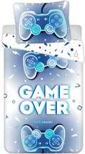 Laste voodipesukomplekt Jerry Fabrics Game over, 140 x 200 cm, valge/sinine
