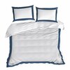 Voodipesukomplekt Eurofirany Reina 25C, 160 x 200 cm, sinine/valge, 3-osaline