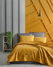 Voodipesukomplekt Enlora Home Dide, 200 x 235 cm, 4-osaline, kollane