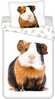 Laste voodipesukomplekt Jerry Fabrics Guinea Pig, 140 x 200 cm, 2-osaline, valge
