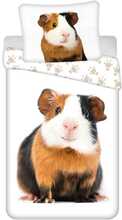 Laste voodipesukomplekt Jerry Fabrics Guinea Pig, 140 x 200 cm, 2-osaline, valge