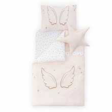 Beebi voodipesukomplekt Kalune Design Angel Wings, 60 x 90 cm, 5-osaline, roosa