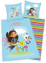 Voodipesukomplekt Herding Gabby’s Dollhouse Happy, 140 x 200 cm, 2-osaline, lastele