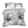 Voodipesukomplekt Eurofirany Paloma PT-254, 220 x 200 cm, 2 x 70 x 80 cm, 3-osaline, valge/must/hall