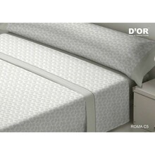 Voodipesukomplekt D'or Roma, 150 cm, hall, flanell