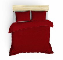 Voodipesukomplekt Cotton Box Stripe, 129CTN3604, 200 x 220 cm, 4-osaline, punane