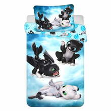 Laste voodipesukomplekt Jerry Fabrics How to Train Your Dragon, 100 x 135 cm, 2-osaline, sinine