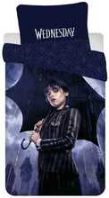 Laste voodipesukomplekt Jerry Fabrics Wednesday Rain, 140 x 200 cm, tumesinine, 2-osaline
