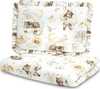 Beebide voodipesukomplekt Sensillo Bear, 100 x 135 cm, 2-osaline, pruun/valge