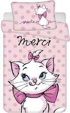 Laste voodipesukomplekt Jerry Fabrics Marie Cat Merci, 100 x 135 cm, 2-osaline, roosa
