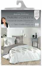 Voodipesukomplekt Douceur d`Interieur Goyave, 240 x 220 cm, 3-osaline, valge/hall