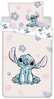 Laste voodipesukomplekt Jerry Fabrics Lilo and Stitch Pink, 140 x 200 cm, 2-osaline, heleroosa