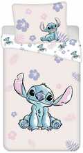 Laste voodipesukomplekt Jerry Fabrics Lilo and Stitch Pink, 140 x 200 cm, 2-osaline, heleroosa