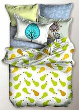 Voodipesukomplekt DecoKing Basic Lucky, 155 x 220 cm, 2-osaline, valge/roheline