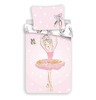Laste voodipesukomplekt Jerry Fabrics Ballerina, 140 x 200 cm, roosa