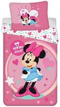 Laste voodipesukomplekt Jerry Fabrics Minnie Mouse 9503, 140 x 200 cm, 2-osaline, roosa