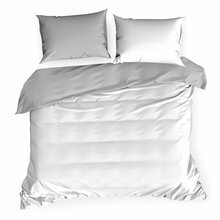 Voodipesukomplekt Eurofirany Nova, 180 x 200 cm, 2 tk 70 x 80 cm, 3-osaline, valge/heledahall