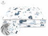 Voodipesukomplekt beebidele Miminu 135 x 100 cm, 40 x 60 cm, Dino Navy, 2-osaline