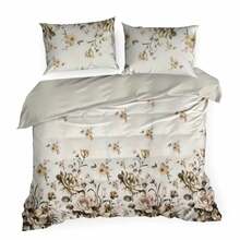 Voodipesukomplekt Eurofirany Classic Satin Spring 41, 160 x 200 cm, 70 x 80 cm, 2 tk, beež/heleroosa