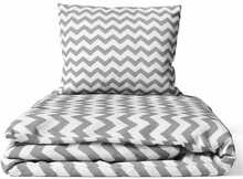 Voodipesukomplekt Ankras Zigzags, 135 x 100 cm, 40 x 60 cm, hall, 2-osaline