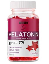 Weider Melatonin kummikarud magamiseks, maasikamaitselised, 60 tk
