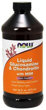 Now Foods glükoosamiin, kondroitiin ja MSM, 473 ml