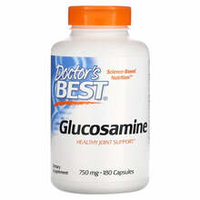 Doctor's Best glükoosamiin, 750 mg, 180 kapslit