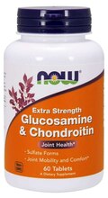 Now Foods glükoosamiin ja kondroitiin, 60 tabletti