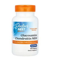 Doctor's Best glükoosamiin + kondroitiin + MSM, 120 kapslit