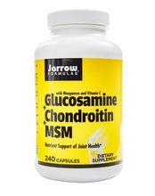 Jarrow Formulas glükoosamiin + kondroitiin + MSM, 240 kapslit