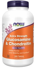 Now Foods glükoosamiin ja kondroitiin 750/600 mg, 240 tabletti