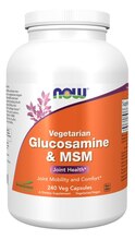 Now Foods glükoosamiin ja MSM taimetoitlastele, 240 kapslit