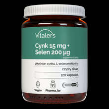 Vitalers tsink 15 mg + seleen 200 mcg, 120 kapslit