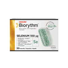 Biorythm Selenium 100 mcg, 30 kapslit