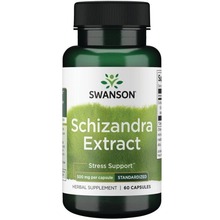Swanson schizandra ekstrakt, 500 mg, N60