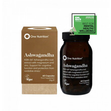 One Nutrition ashwagandha KSM-66 ekstrakt, 60 kapslit