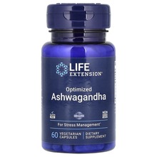 Life Extension optimeeritud ashwagandha ekstrakt, 60 kapslit